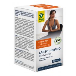 Capsules Lacto + Bifidus Bio - 90 Capsules à 470mg (42,3g) - Raab Vitalfood
