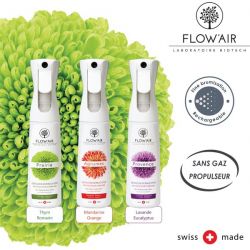 Destructeur d'odeurs FLOW'AIR en spray, Prairie - Recharge 300ml - Laboratoire BioTech