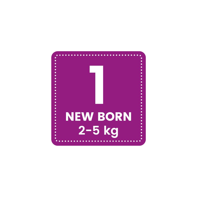Pannolini per il bambino, svizzero ed ecologico - Newborn (2-5kg), 1x 27pz - Pingo