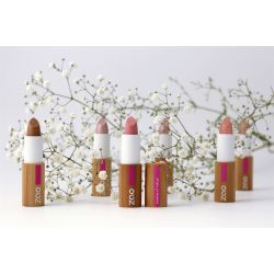 Perlmutt-glänzender Lippenstift (Brown Red) - Zao Make-Up