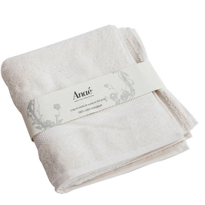 Asciugamano in cotone biologico, ecru - 50 x 100cm - Anaé