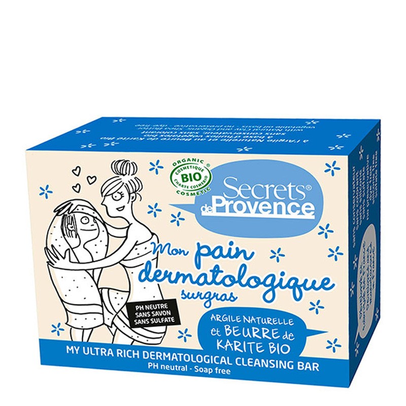 Il mio pane dermatologico biologico Surgras - 90g - Secrets de Provence