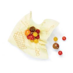 Emballage naturel pour aliment, en coton bio et cire d'abeille - Taille M (25.5 x 28cm) - Bee's Wrap