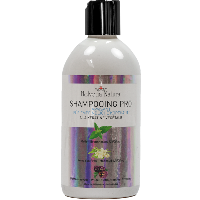 Pro Shampoo mit pflanzlichem Kreatin - Beruhigend - 500ml - Helvetia Natura