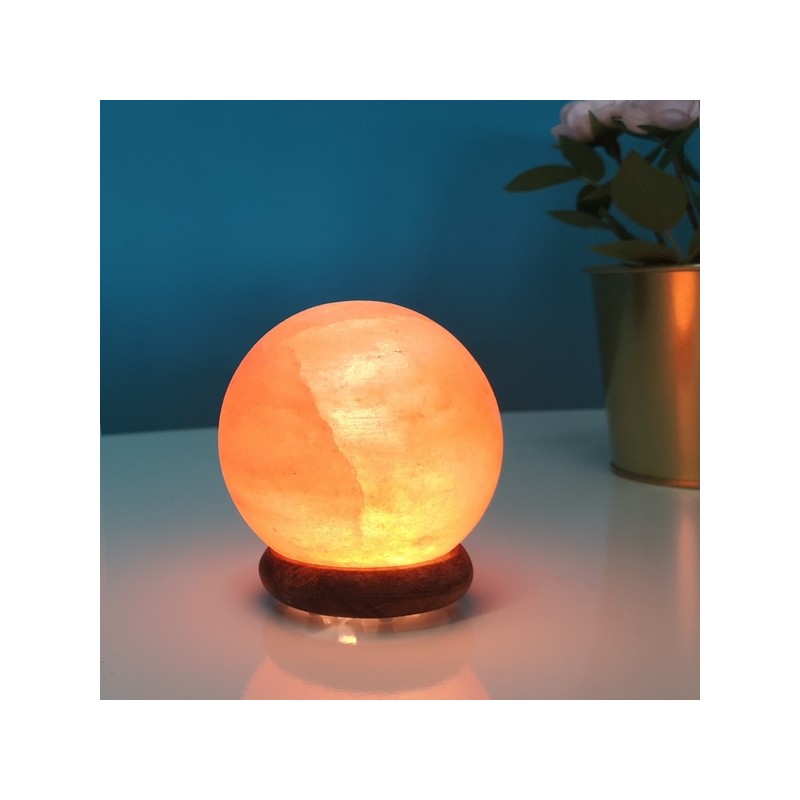 Himalaya-Salzkristall-Lampe (USB-LED), SHPERE - ZEN'Arôme