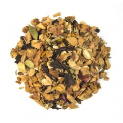 Thé, Chaï Fruité BIO (Pomme, Gingembre, cannelle, fenouil, sureau, ...) - 100g - Mon Instant CacaoThé