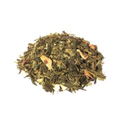 Tisane, Le Roi Ananas BIO (Thé vert sencha, maté, olivier, ananas, citron) - 100g - Mon Instant CacaoThé