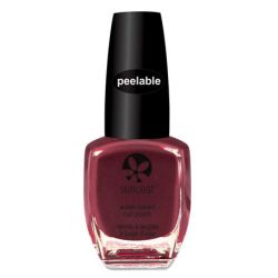 Abziehbarer Nagellack auf Wasserbasis (12 Free) - Mulberry, Schillerndes dunkles Violett - 11ml - Suncoat