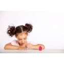 Vernis à ongles pelable pour enfants à base d'eau - Golden Sunlight, rouge avec paillettes - 9ml - SuncoatGirl