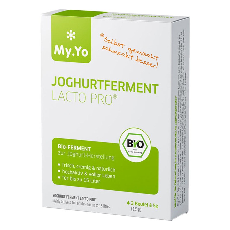 Ferment pour yogourt probiotique LACTO PRO - 3 sachets de 5g - My.Yo