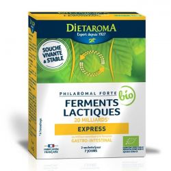 Philaromal Forte Express, Ferments lactiques 8 Souches/20 Milliards & fibres naturelles. - 60 gélules - Dietaroma