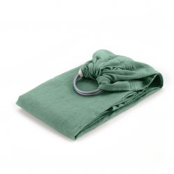 Écharpe de portage bébé en coton BIO sans nœud - My SLING Uni , Vert Menthe - NéoBulle