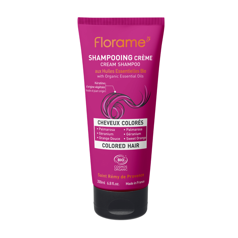 Shampoing crème BIO pour Cheveux colorés - 200ml  - Florame