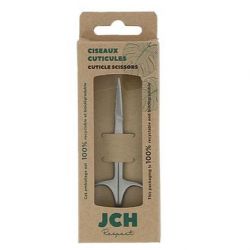 Ciseaux à cuticules, en acier recyclable brossé - 10cm - JCH Respect