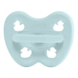 100% Naturkautschuk Babyschnuller - Kieferorthopädie "Baby blue", 3 bis 36 Monate- Hevea