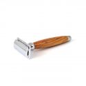 Rasoio di sicurezza in legno d'ulivo e acciaio inossidabile - Gentleman Barbier